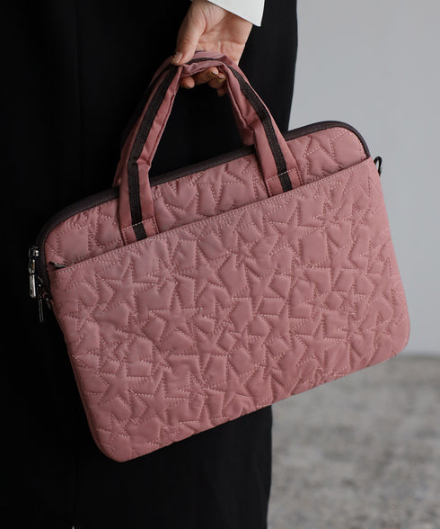 【雑誌掲載】星柄PC ハンドバッグポーチセット 12-1007